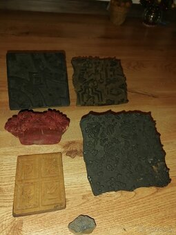 Staré formy na modrotlač. - 2