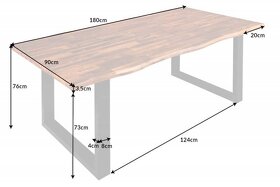 Masivny jedalensky stôl Genesis 180 - 2