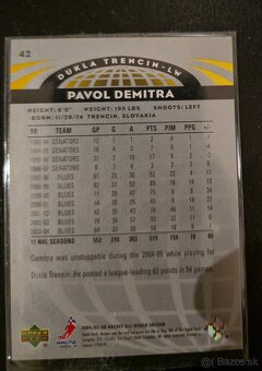 Hokejova karticka Pavol Demitra Dukla Trencin raritna - 2