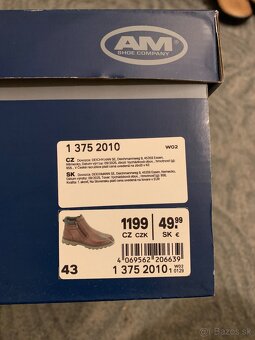 Obuv - Topánky pánske, č 43, zimné, do mesta - 2