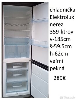 predám chladničku s mrazničkou-nerez aj bielu - 2