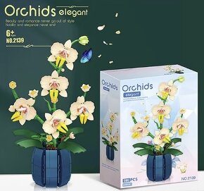Orchidea, kompatiblná s Lego - 2