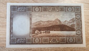 500 Kčs, 1945, seria CA, Specimen, Československo - 2