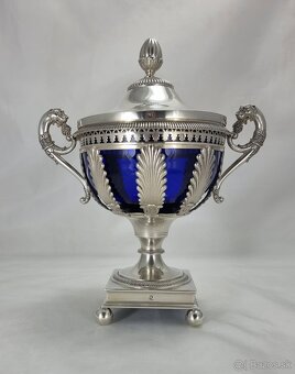 Starožitná strieborná cukornička - 376 gramov - 2