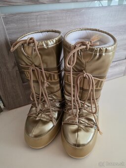 Moon Boot snehule zlaté - 2