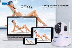 Escam QF003 HD 1080P Mini WiFi IP Camera Pan&Tilt - 2