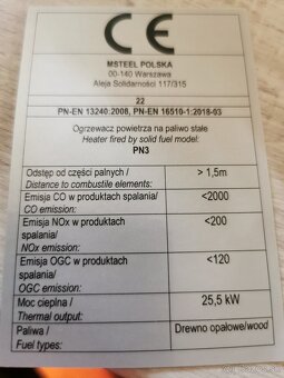 Predám v teplozdušna pec na drevo - 2