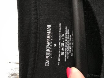 EMPORIO ARMANI originál black pánske tricko XL - 2