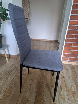 Jedálenské stoličky 6 ks, sivé 12 €/ks - 2