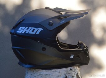 Okuliare prilba homologovaná 06 čierna sivá shot - 2