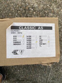 2ks svietidlo 60x60 neon - 2