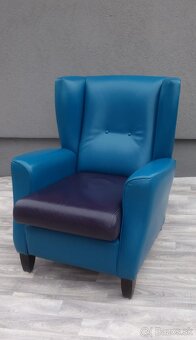 Kreslo kožené – “ UŠIAK „. - 2