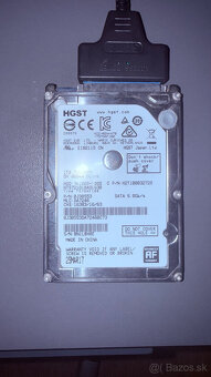 Predám 1TB HDD 2,5" HGST + SATA–USB adaptér - 2