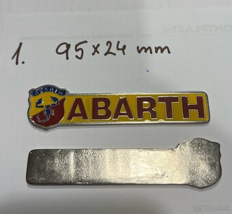 Nápisy Abarth, Fiat - 2