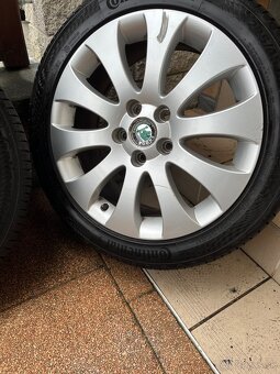 Disky Škoda Superb 2 + Letné pneu Comtinental - 2