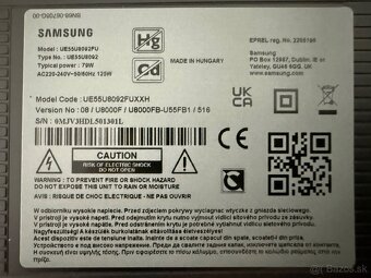 Televízor Samsung 55 palcov . - 2