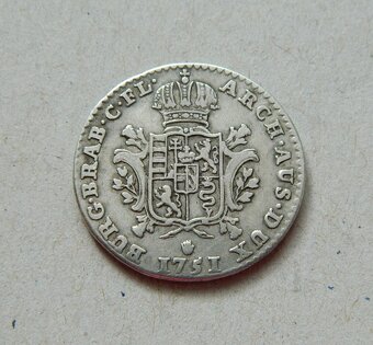 Predám 1/4 dukaton 1751 Antwerpy Mária Terézia - 2
