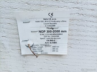 Ytong preklad 2000x300x249mm - 2