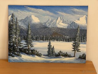 Olejomaľba – Štrbské pleso (Ján Bielčik, 2004) - 2