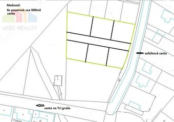Pozemok 3376m2, na výstavbu rodinných domov - Ratnovce - 2