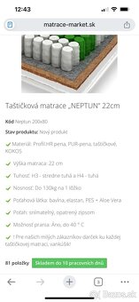 Matrace neptún 80x200 - 2