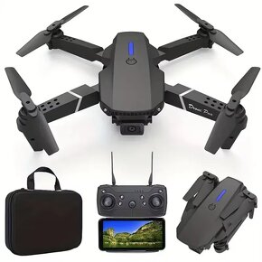Novy wifi čierny dron s 2 kamerami a online prenosom videa n - 2