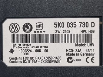 5K0035730D Bluetooth Handsfree Riadiaca jednotka - 2