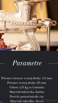 Mlynček PARKERT 5 , sud na kapustu - 2