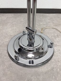 Vintage podlahová dvojguľová lampa Chrom - 2