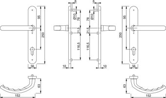 Predám vchodovú hliníkovú kľučku - 2