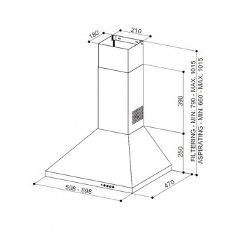 Digestor FABER Strip PB BK A60 - 2