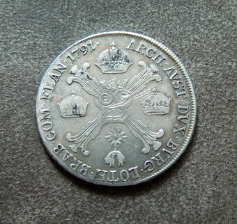 Predám 1/2 toliar 1791 H Leopold II. - 2