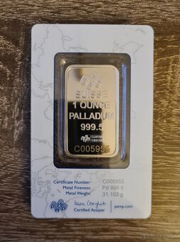 Paládiový zliatok 1 Oz PAMP Fortuna - 2