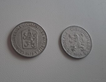 5 halier hliníkový ČSSR, ročníky - 2