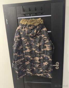 Pánska zimná bunda maskáčová - 2