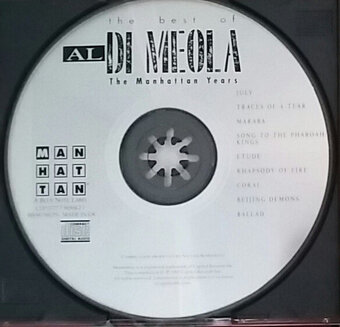 Al Di Meola The Best of The Manhattan Years UK1992 cd - 2