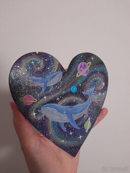 Akryl veľrybky, vesmír - 2