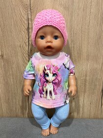 Oblečenie pre bábiku BABY BORN 43 cm - sl. ružový - 2