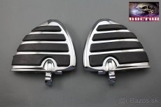 Masívní chrom plotny řidiče spolujezdce chopper,cruiser. - 2