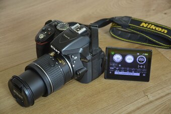 Nikon D5300 wifi - VR objektiv 18 - 55 AF-P + brasna stativ - 2