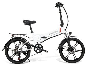 Skladací elektrický bicykel 250W 48V 20 kolesá - 2