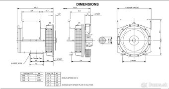 STAMFORD 3-fázový generator prúdu 25KWA s AVR regulací - 2