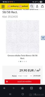 Obklad, dlažba Tesla 58/58 - 2