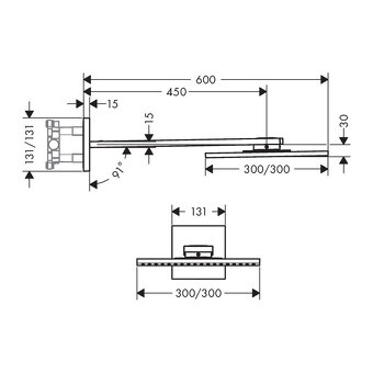 Hlavová sprcha s ramenom AXOR - 2