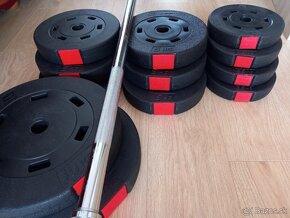 Kotúče/závažia plastové/cementové HOP-SPORT 10 kg - NOVÉ - 2