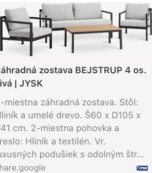Zahradny nabytok jysk - 2