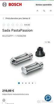 Nadstavec na cestoviny Bosch MUZS6PP mum6 kuchynský robot - 2