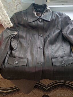 Kožená bunda nová , veľkosť 46-48 - 2