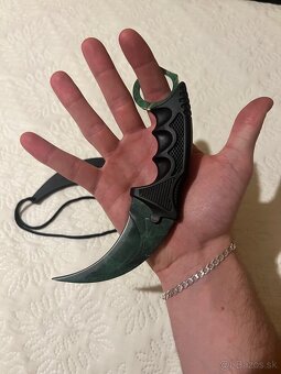 Nôž Karambit – Emerald edícia (s puzdrom) - 2