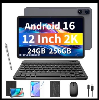 Tablet 12 " palcový Android nový nerozbalený vhodný darček - 2